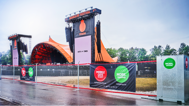 Mobilt hegn i en box