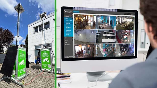Midlertidig overvågning af et område