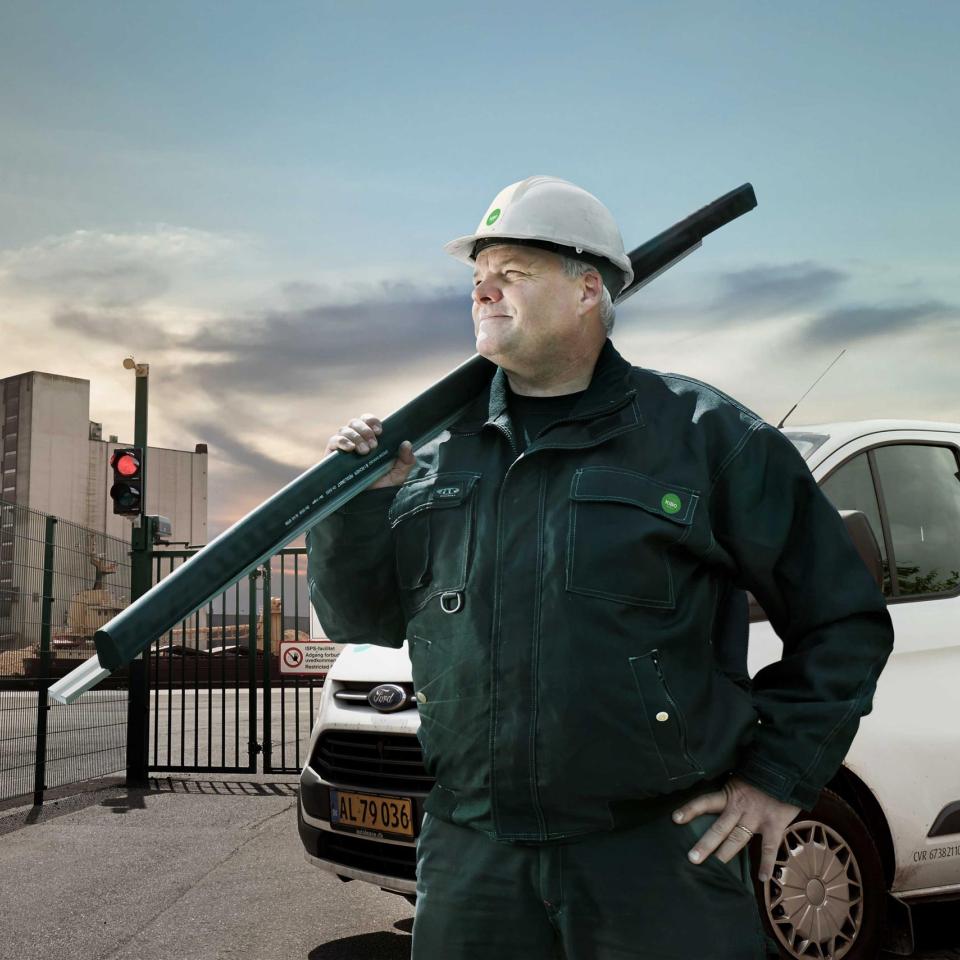 Close-up af fletvævshegn